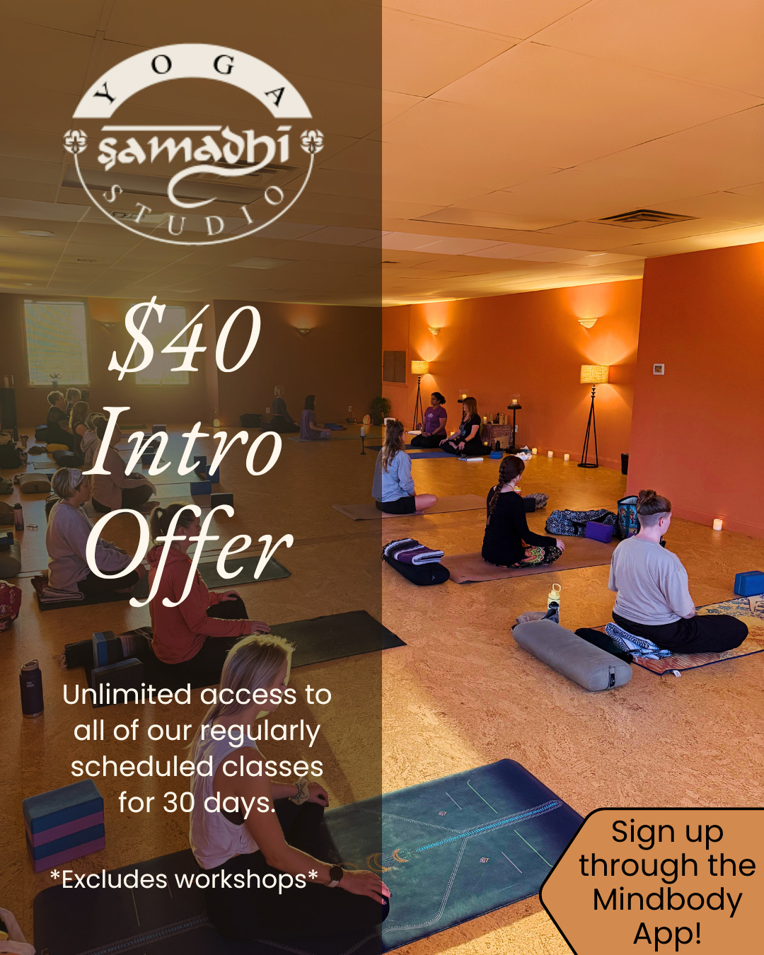 Unlimited access to all of our regularly scheduled classes for 30 days - 1